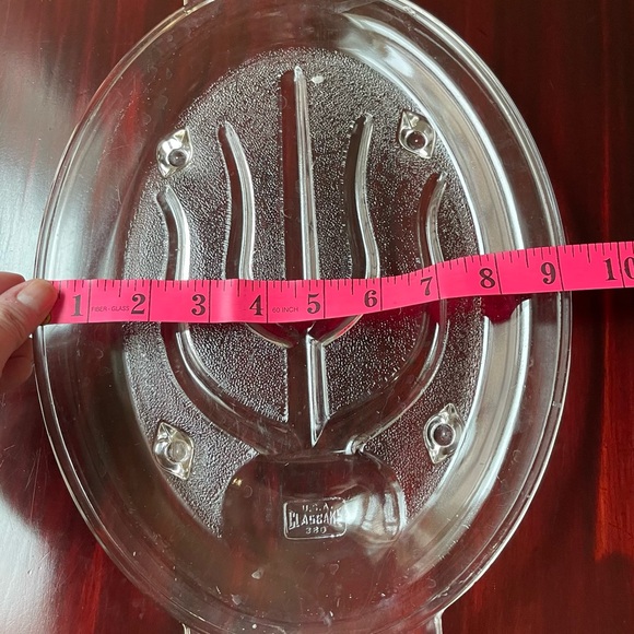 Glasbake Clear Glass Drip Tray #380 - Picture 5 of 8